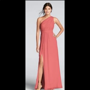 David’s Bridal Coral Reef Bridesmaids Dress